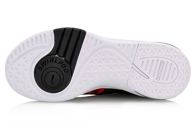 (W) Li-Ning Half Palm Air Cushion Running Shoes 'Black Red' 圖 5