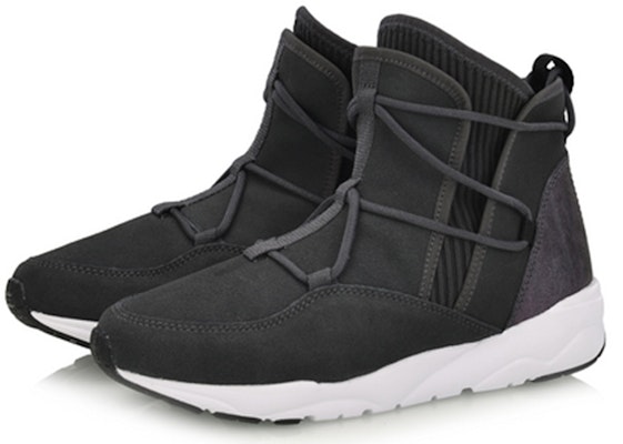(W) Li-Ning High-Top Knit Bernafas 'Shadow Grey' LLAN082-2 Lookbook (W) Li-Ning High-Top Knit Bernafas 'Shadow Grey' LLAN082-2