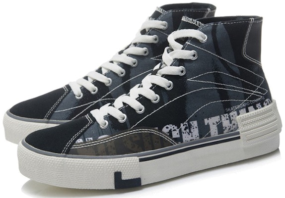 (Women) Li-Ning Lifestyle High Top Skate Shoes 'Black White' AETR002-1 Lookbook (Women) Li-Ning Lifestyle High Top Skate Shoes 'Black White' AETR002-1