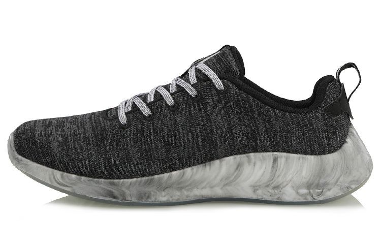 (W) Li-Ning Lifestyle Running Low 'Black Grey White'