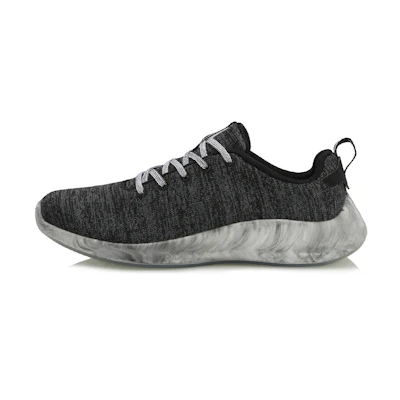 (W) Li-Ning Lifestyle Running Low 'Black Grey White'