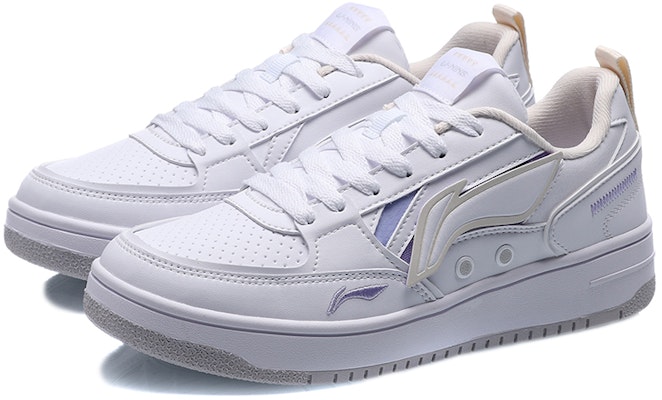 (Women) Li-Ning Lifestyle Skate Shoes 'White Purple' AGCQ544-2 Lookbook (Women) Li-Ning Lifestyle Skate Shoes 'White Purple' AGCQ544-2