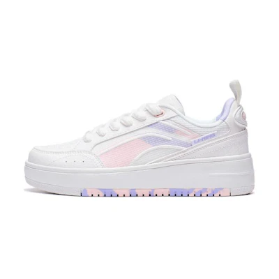 (W) Li-Ning Lifestyle Skate Shoes 'White Purple Pink'