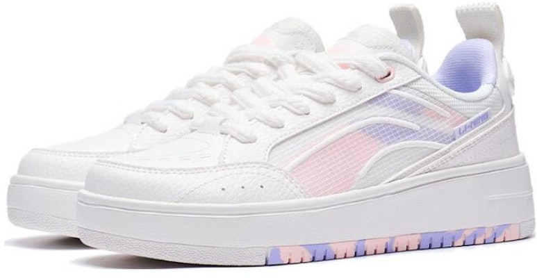 (Women) Li-Ning Lifestyle Skate Shoes 'White Purple Pink' AGCT142-4 Lookbook (Women) Li-Ning Lifestyle Skate Shoes 'White Purple Pink' AGCT142-4