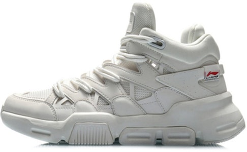 LiNing李寧 減震防滑耐磨 高筒 復古籃球鞋 女款 白 Buy LiNing李寧 減震防滑耐磨 高筒 復古籃球鞋 女款 白