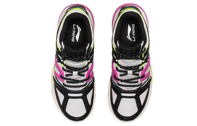 (W) Li-Ning Light Classic Leisure Low 'Black Grey Neon Green' 圖 4