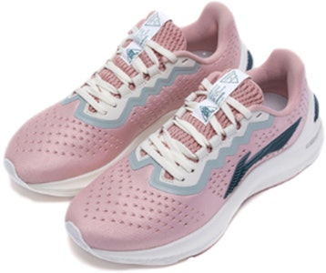 LiNing李寧 岚 一體織 防滑耐磨 低幫 跑步鞋 女款 霧玫瑰粉 Lookbook LiNing李寧 岚 一體織 防滑耐磨 低幫 跑步鞋 女款 霧玫瑰粉