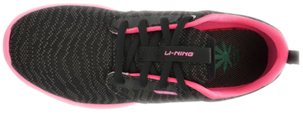(Women) Li-Ning Lightweight Breathable Running Shoes 'Black Pink' ARJL014-4 Shop (Women) Li-Ning Lightweight Breathable Running Shoes 'Black Pink' ARJL014-4