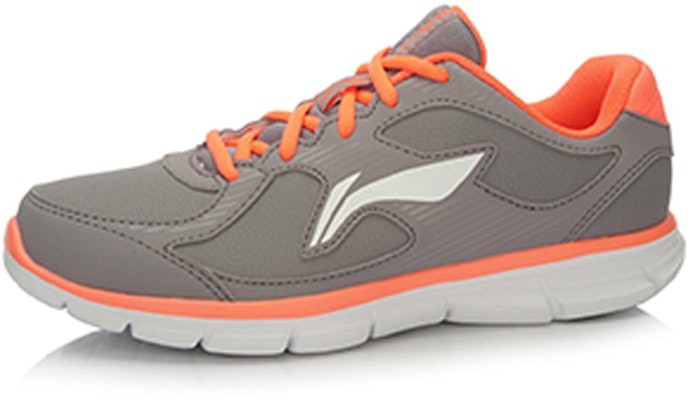(W) Li-Ning Sepatu Lari Ringan 'Abu-Oranye-Putih' ARBK076-2 Order (W) Li-Ning Sepatu Lari Ringan 'Abu-Oranye-Putih' ARBK076-2