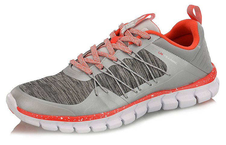 Order (W) 李宁轻便跑鞋低帮 '灰红' AFHM042-1