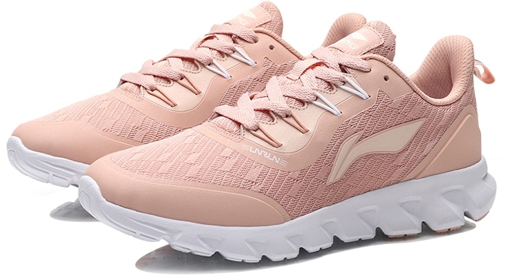 (Women) Li-Ning Lightweight Running Sneaker 'Pink White' ARBP062-2 Lookbook (Women) Li-Ning Lightweight Running Sneaker 'Pink White' ARBP062-2