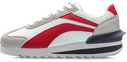 (Women) Li-Ning Lightweight Shock-Absorbing Running Shoes 'White Red Grey' AGCP256-5 (Women) Li-Ning Lightweight Shock-Absorbing Running Shoes 'White Red Grey' AGCP256-5