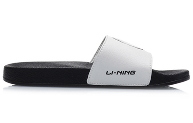 (W) Li-Ning Lightweight Stylish Slippers 'Black White' 圖 2