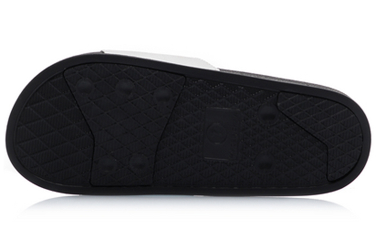 (W) Li-Ning Lightweight Stylish Slippers 'Black White' 圖 5
