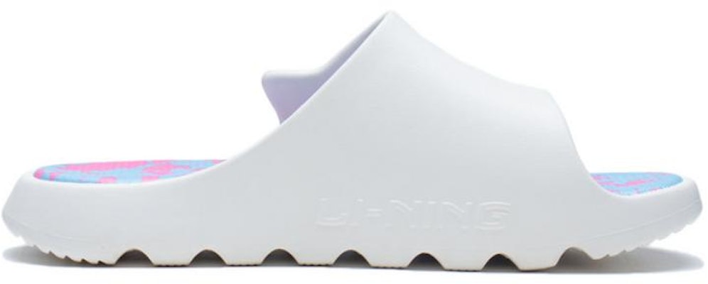 (Women) Li-Ning LNBB Slides 'White Blue' ABTS004-3 Order (Women) Li-Ning LNBB Slides 'White Blue' ABTS004-3