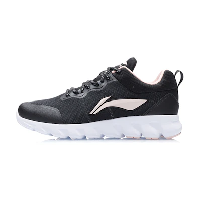 (W) Li-Ning Running Shoes 'Black Pink'