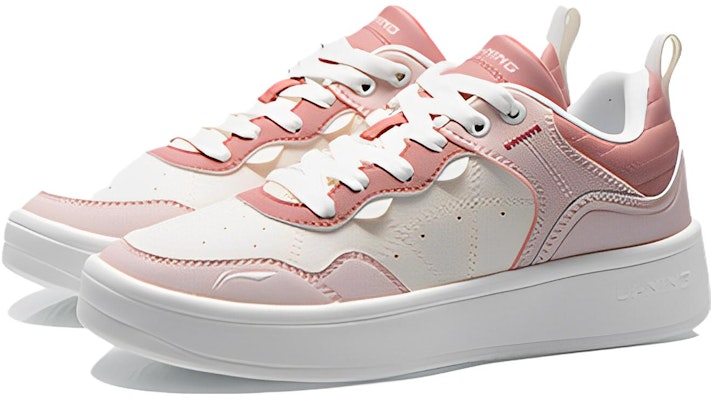 (Women) Li-Ning Casual Lifestyle Skate Shoes 'Pink White' AGCT406-1 Lookbook (Women) Li-Ning Casual Lifestyle Skate Shoes 'Pink White' AGCT406-1