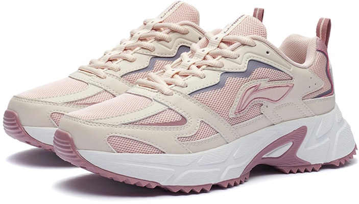 (Women) Li-Ning Running Shoes 'Rose Pink White' ARLQ004-6 Lookbook (Women) Li-Ning Running Shoes 'Rose Pink White' ARLQ004-6