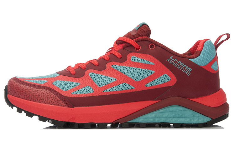 (Women) Li-Ning Low-Top Running Shoes 'Blue-Red' AEEL008-2