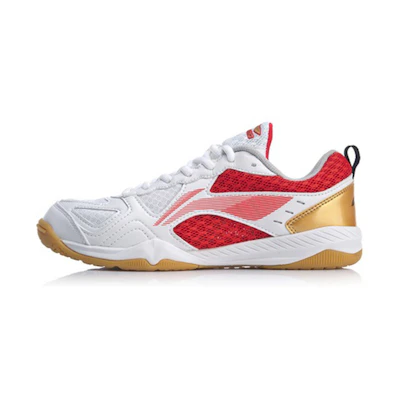 (W) Li-Ning Ma Long Signature Table Tennis Shoes 'White Red'