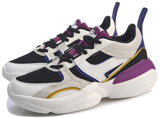 (W) Li-Ning Medalist 92 'Putih Hitam Ungu' AGLP086-2 Lookbook (W) Li-Ning Medalist 92 'Putih Hitam Ungu' AGLP086-2