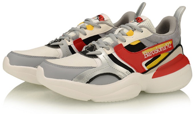 (W) Li-Ning Medalist 92 'Putih Kelabu Merah' AGLP086-1 Lookbook (W) Li-Ning Medalist 92 'Putih Kelabu Merah' AGLP086-1