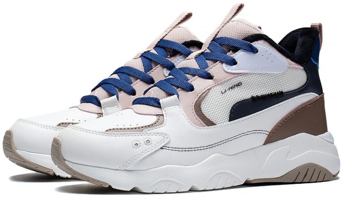 (Women) Li-Ning Mid-Top 'White Black Brown' AGLS210-1 Lookbook (Women) Li-Ning Mid-Top 'White Black Brown' AGLS210-1