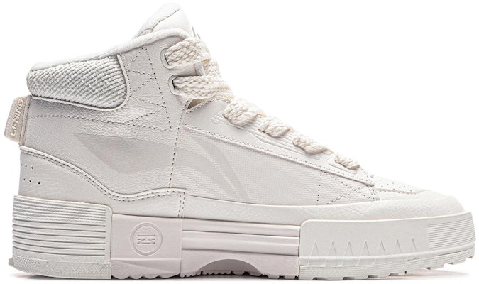 LiNing李寧 里程 休閒百搭 防滑耐磨 中幫 板鞋 女款 白色 Order LiNing李寧 里程 休閒百搭 防滑耐磨 中幫 板鞋 女款 白色