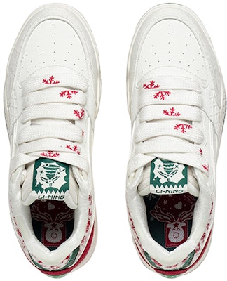 (Women) Li-Ning Moon White 'White Red Green' AGCS427-8 Lookbook (Women) Li-Ning Moon White 'White Red Green' AGCS427-8