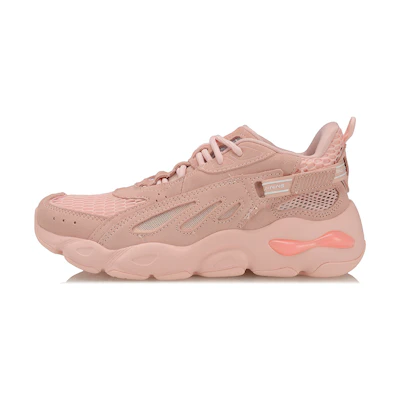 (W) Li-Ning New York Fashion Week Breathable Lightweight Casual Dad Shoes Pink