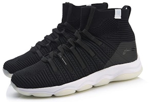 李宁 無界 一體織 輕便防滑 高筒襪子運動休閒鞋 女款 黑色 Lookbook 李宁 無界 一體織 輕便防滑 高筒襪子運動休閒鞋 女款 黑色