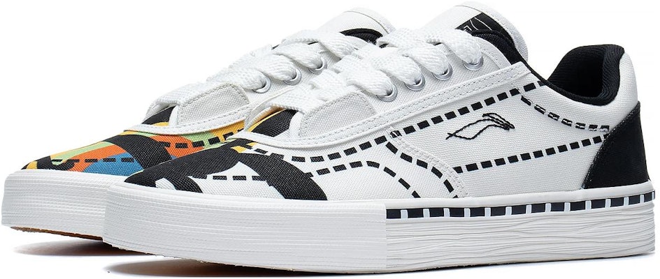 迪士尼OSWALD x LiNing李寧 50/50 防滑耐磨 低幫 板鞋 女款 白黑 Lookbook 迪士尼OSWALD x LiNing李寧 50/50 防滑耐磨 低幫 板鞋 女款 白黑