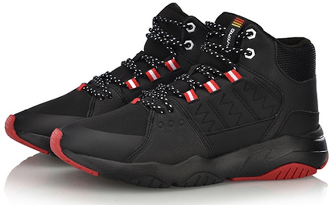 (W) Li-Ning Pioneer High 'Hitam Merah' AGCN164-1 Lookbook (W) Li-Ning Pioneer High 'Hitam Merah' AGCN164-1