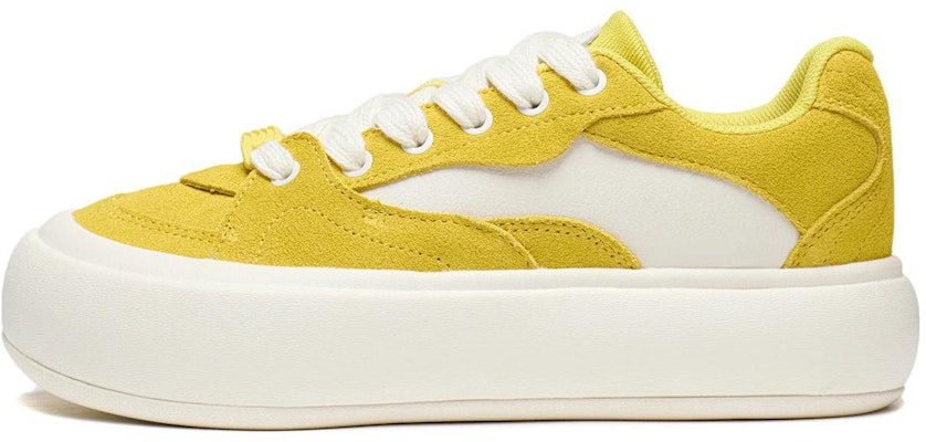 (Women) Li-Ning Platform Skate Shoes 'Yellow White' AZGT026-3 Buy (Women) Li-Ning Platform Skate Shoes 'Yellow White' AZGT026-3