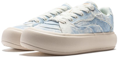 (W) Li-Ning Puff Platform 'Denim Biru Beige' AZGT026-10 Lookbook (W) Li-Ning Puff Platform 'Denim Biru Beige' AZGT026-10