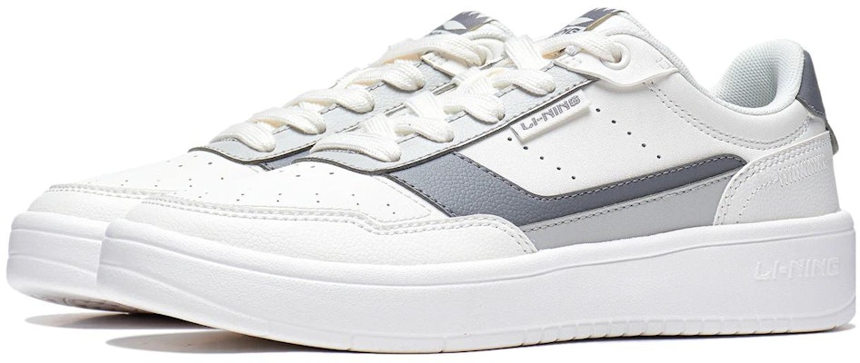 (Women) Li-Ning Qingyi Skate Shoes 'White Grey' AGCT402-4 Lookbook (Women) Li-Ning Qingyi Skate Shoes 'White Grey' AGCT402-4