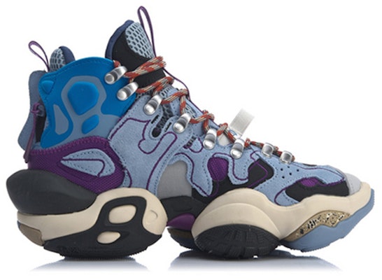(W) 李寧 リバーンエース MID ブルー AGBP084-3 Lookbook (W) 李寧 リバーンエース MID ブルー AGBP084-3