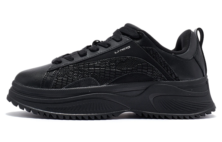 (Women) Li-Ning Retro Sport Leisure 'Black' AGCR338-2