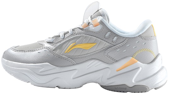 (W) 李寧レトロスポーツカジュアル「白/グレー」 AGCR334-2 Buy (W) 李寧レトロスポーツカジュアル「白/グレー」 AGCR334-2