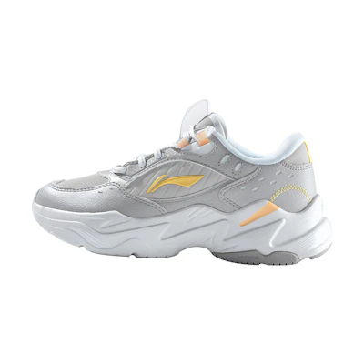 (W) Li-Ning Retro Sport Leisure 'White Grey'
