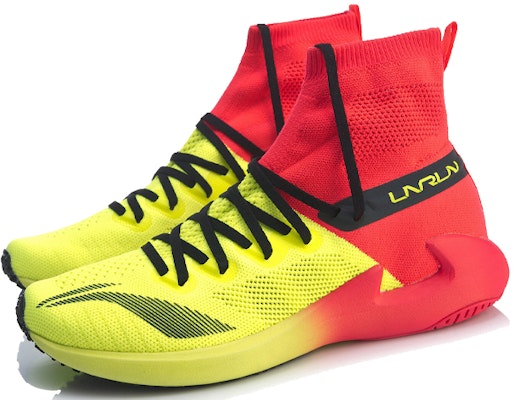 (Women) Li-Ning Running 'Yellow-Red High-Top' ARBN004-9 Lookbook (Women) Li-Ning Running 'Yellow-Red High-Top' ARBN004-9