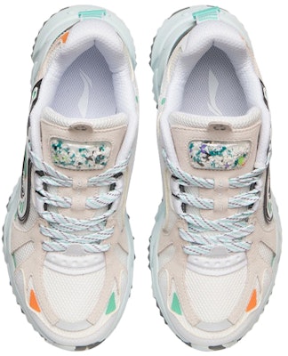 LiNing李寧 運動 減震 低筒 跑步鞋 女款 白綠 Shop LiNing李寧 運動 減震 低筒 跑步鞋 女款 白綠