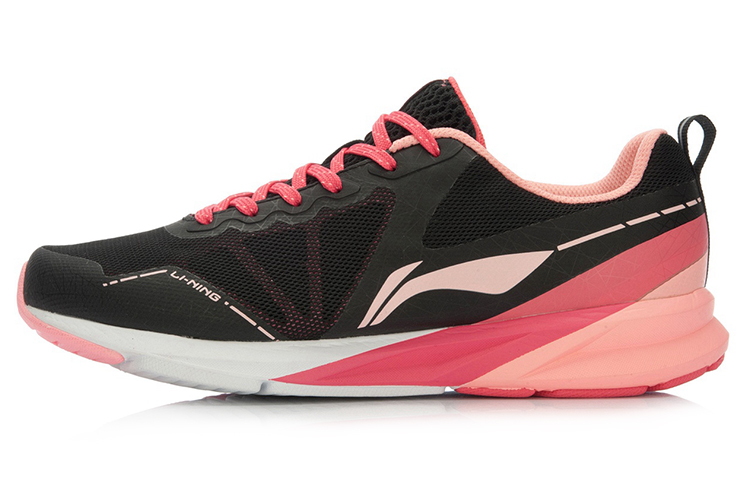 Buy (W) Zapatillas para Correr Li-Ning 'Negro Rojo' ARHL006-2
