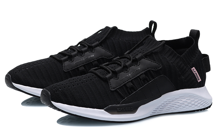 (W) Li-Ning Running Shoes 'Black White' 圖 3