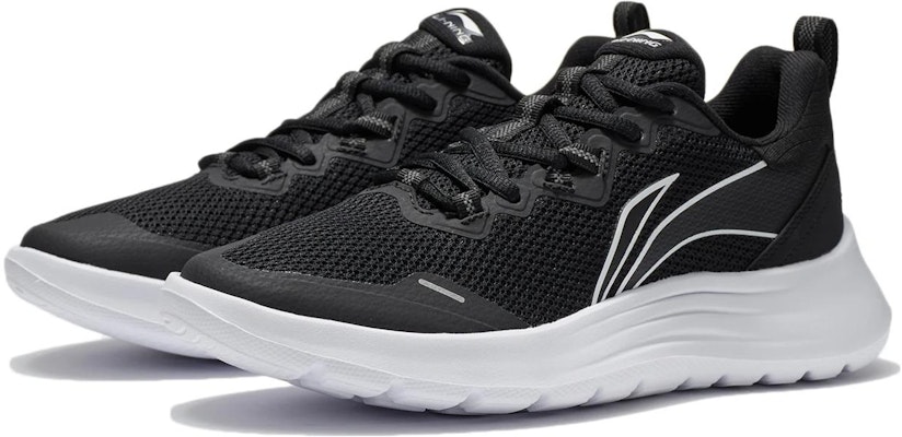 (Women) Li-Ning Running Shoes 'Reflective Black and White' ARST090-1 Lookbook (Women) Li-Ning Running Shoes 'Reflective Black and White' ARST090-1