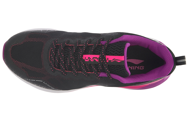 Lookbook LiNing李寧 減震透氣 低筒 跑步鞋 女款 黑紫粉