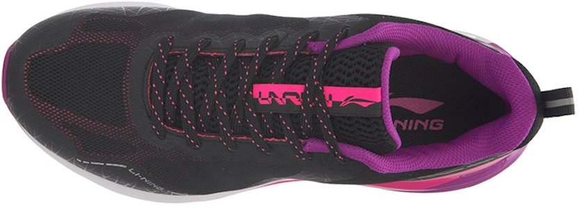 LiNing李寧 減震透氣 低筒 跑步鞋 女款 黑紫粉 Lookbook LiNing李寧 減震透氣 低筒 跑步鞋 女款 黑紫粉