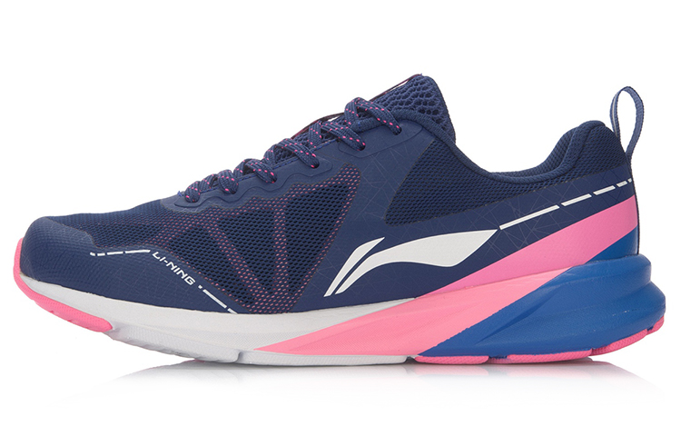 Buy (W) 李宁低帮跑鞋 '蓝色粉红色' ARHM036-3