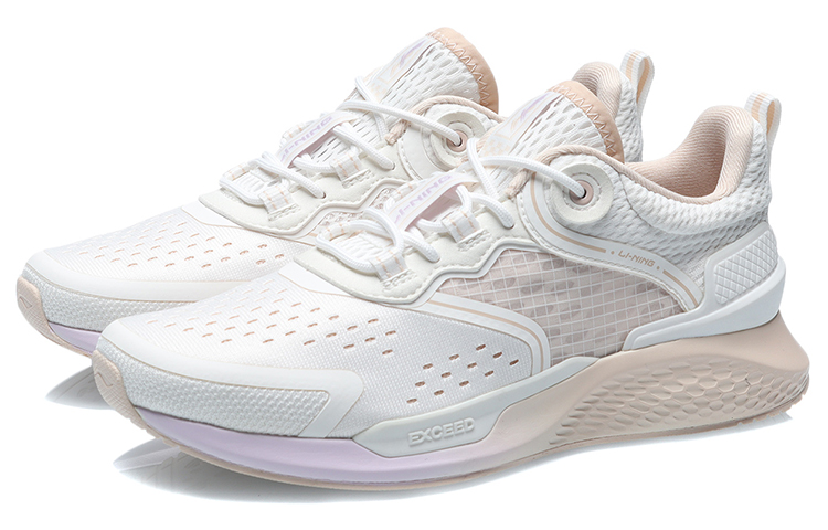 Lookbook (W) 李宁跑鞋低帮 '云雾白' AGLR056-1