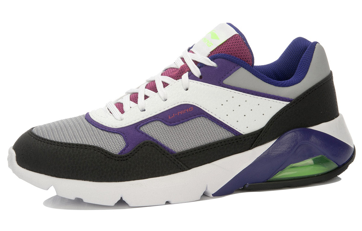 (W) Li-Ning Running Shoes Low 'Grey Black Purple' 圖 2